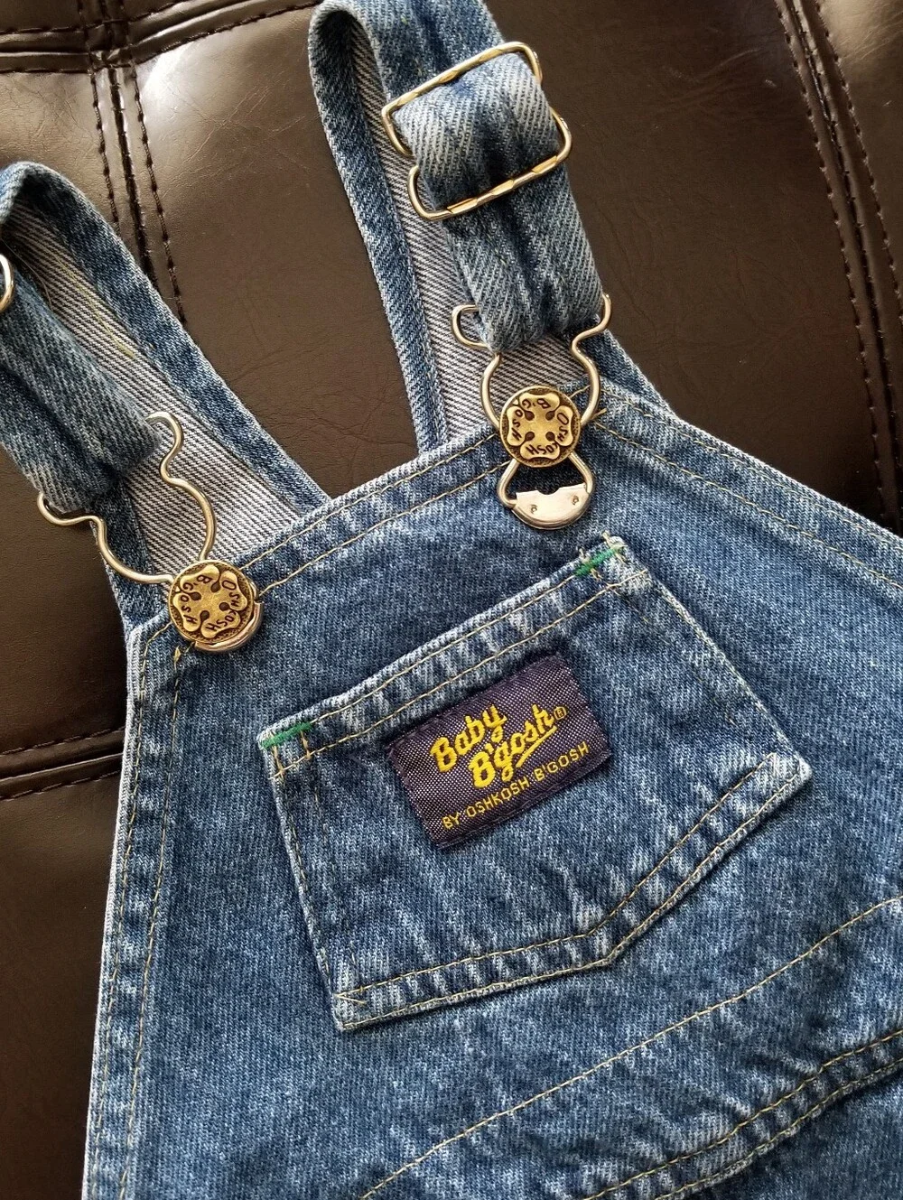 ❗Vintage Oshkosh B'Gosh Blue Denim Overalls 18M❗